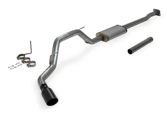 Flowmaster FlowFX Single Exhaust System with Black Tip; Side Exit (09-10 5.4L F-150)