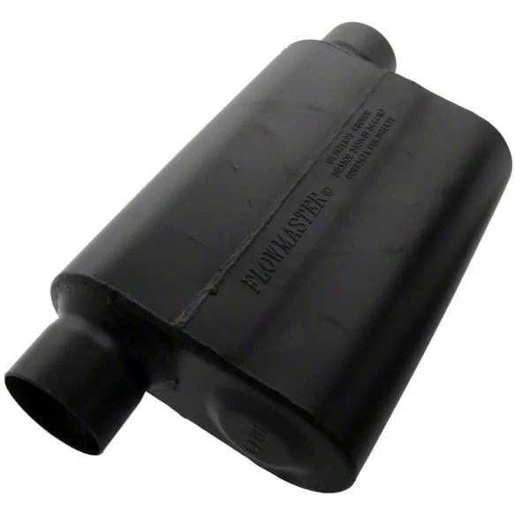 Flowmaster Super Flow 44 Series Offset/Same Side Out Oval Muffler; 3-Inch Inlet/3-Inch Outlet (Universal; Some Adaptation May Be Required)