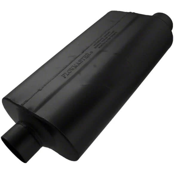 Flowmaster 50 Series HD Offset/Center Oval Muffler; 3-Inch (Universal; Some Adaptation May Be Required)