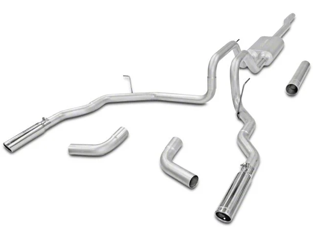 Flowmaster Force II Aluminized Steel Dual Exhaust System; Side/Rear Exit (04-08 4.6L F-150)
