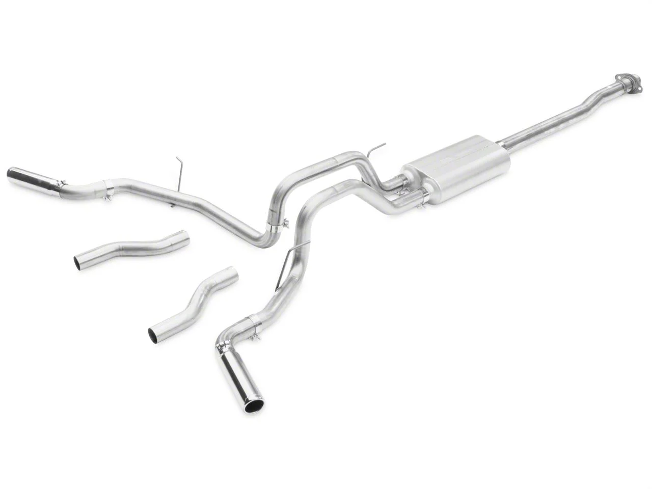 Flowmaster Force II Stainless Steel Dual Exhaust System; Side/Rear Exit (11-14 3.5L EcoBoost F-150)
