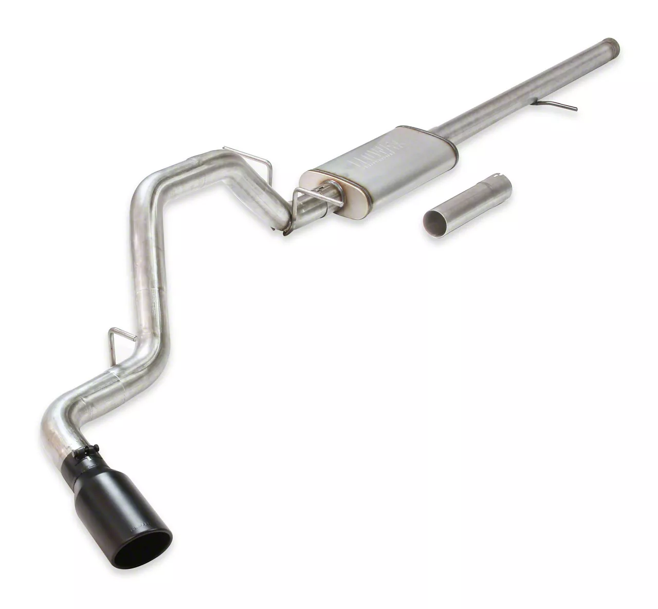 Flowmaster FlowFX Single Exhaust System with Black Tip; Side Exit (14-18 5.3L Silverado 1500)
