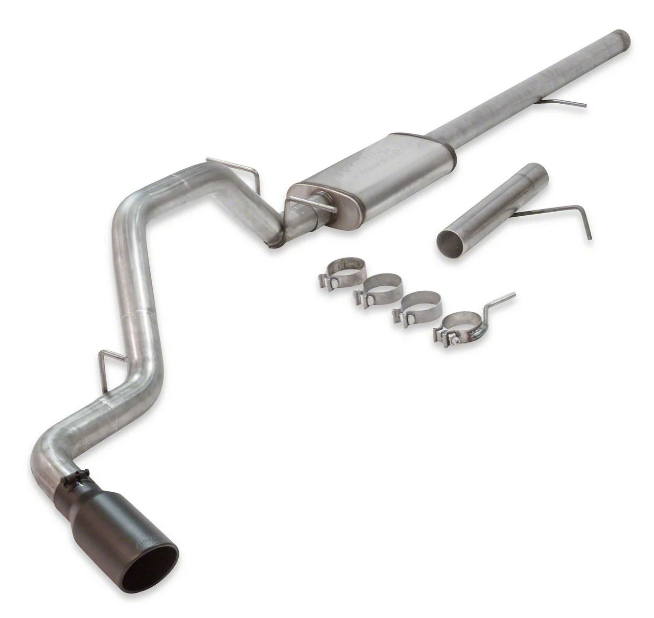 Flowmaster FlowFX Single Exhaust System with Black Tip; Side Exit (09-13 5.3L Silverado 1500)