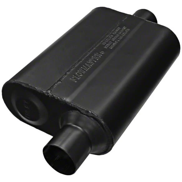 Flowmaster Super 44 Series Offset/Center Oval Muffler; 2.25-Inch Inlet/2.25-Inch Outlet (Universal; Some Adaptation May Be Required)