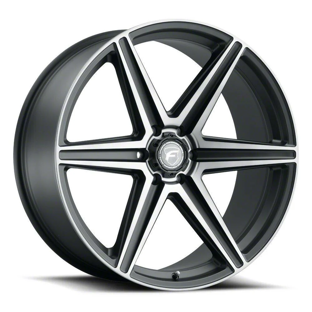 Forgestar X6 Satin Black Machined 6-Lug Wheel; 24x10; 25mm Offset (09-14 F-150)