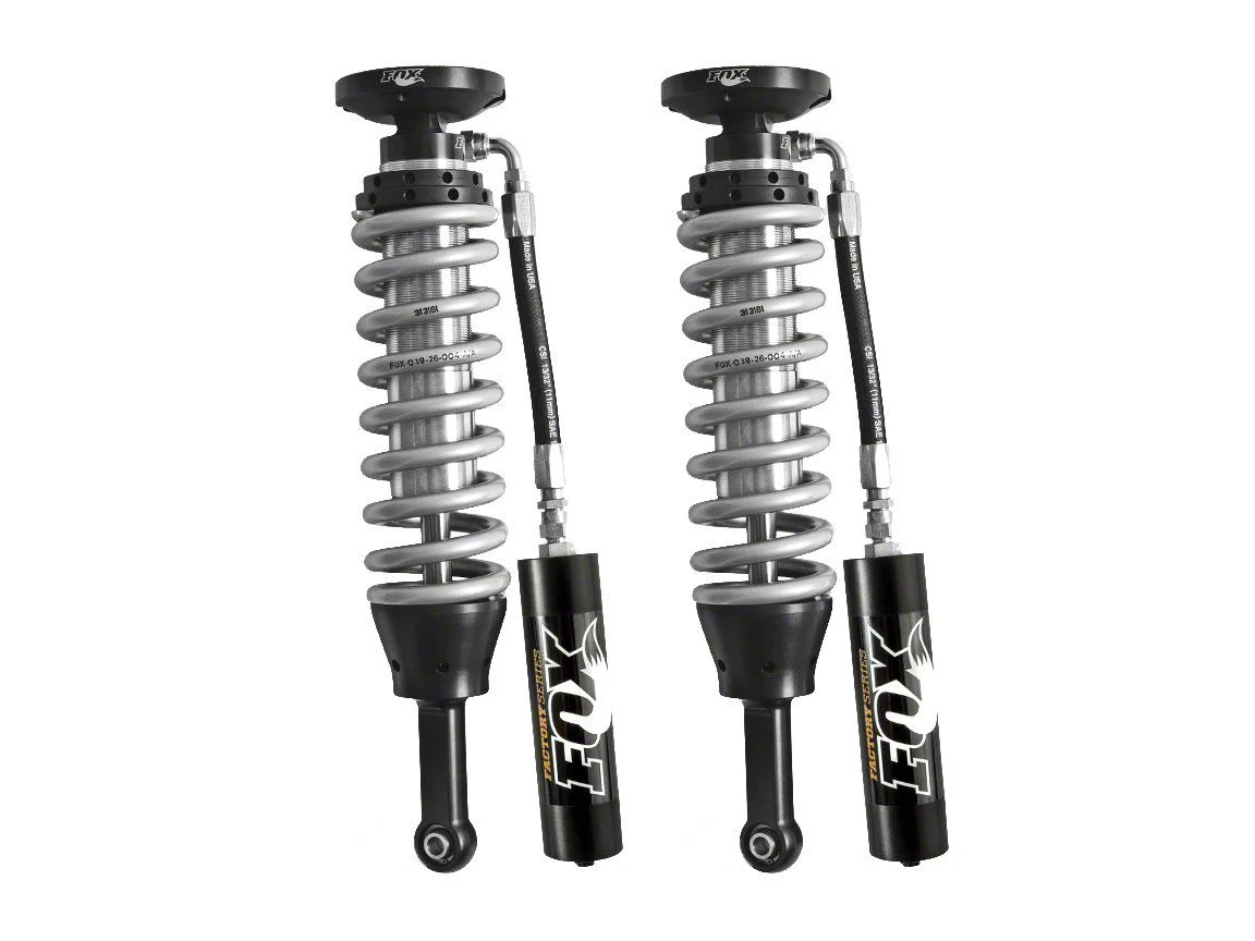 FOX Factory Race Series 2.5 Front Coil-Over Reservoir Shocks for 3-Inch Lift (07-18 Sierra 1500 w/o Magnetic Suspension)