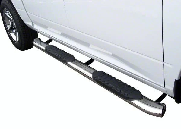 5-Inch Premium Oval Side Step Bars; Stainless Steel (19-26 Ranger SuperCrew)