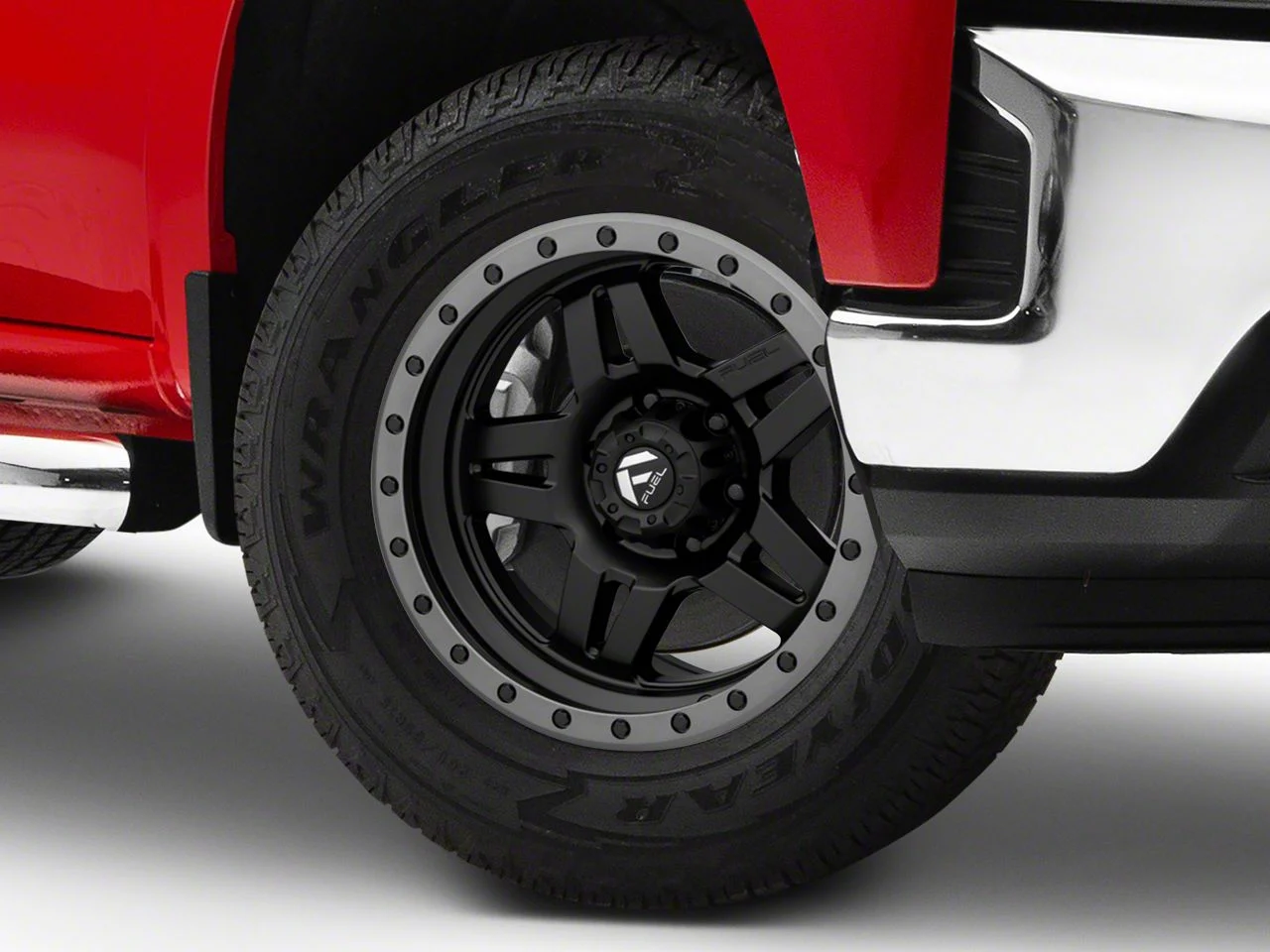 Fuel Wheels Anza Matte Black with Anthracite Ring 6-Lug Wheel; 18x9; 1mm Offset (19-26 Silverado 1500)