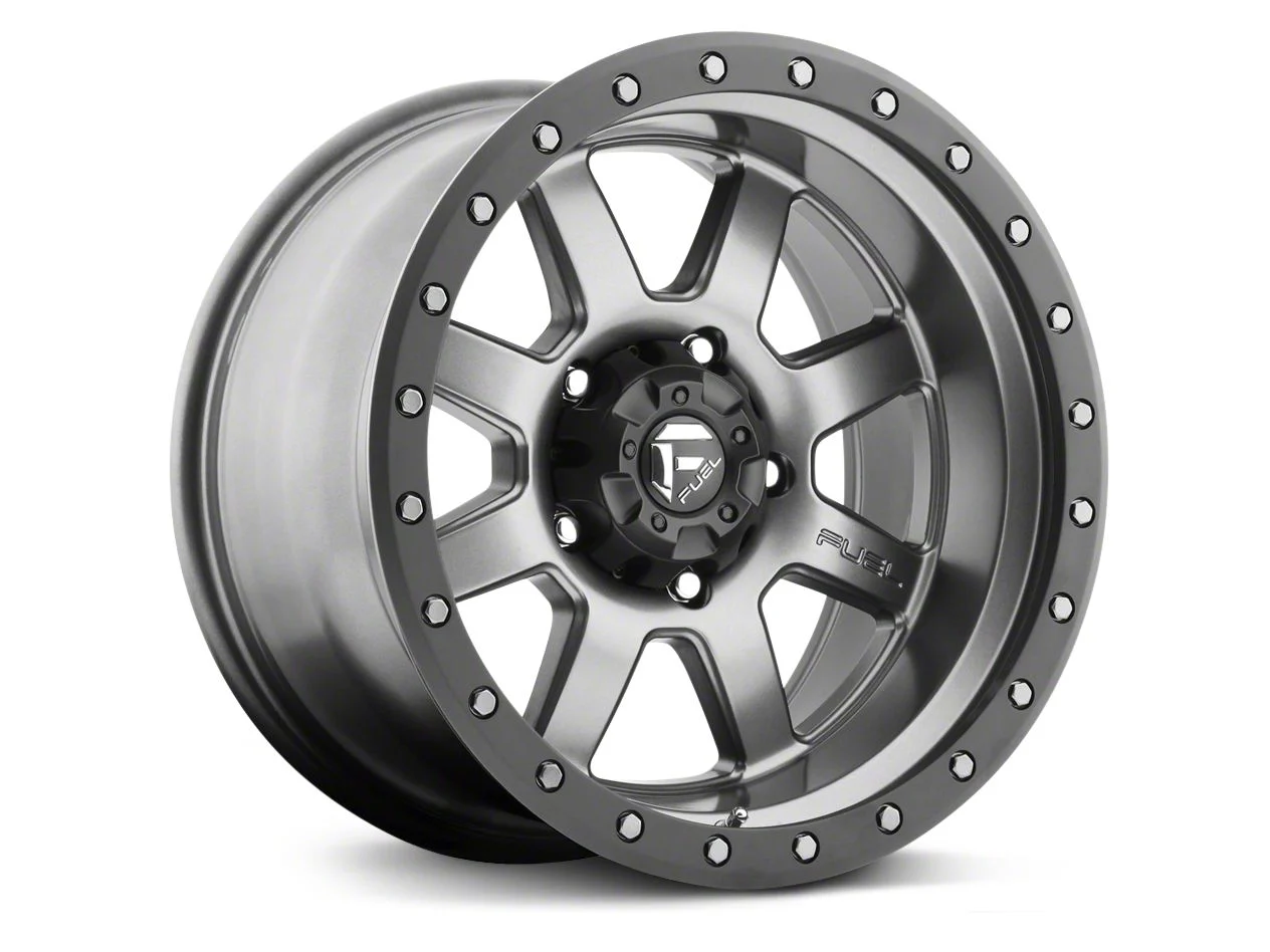 Fuel Wheels Trophy Anthracite with Black Ring 6-Lug Wheel; 20x9; 1mm Offset (19-26 Silverado 1500)