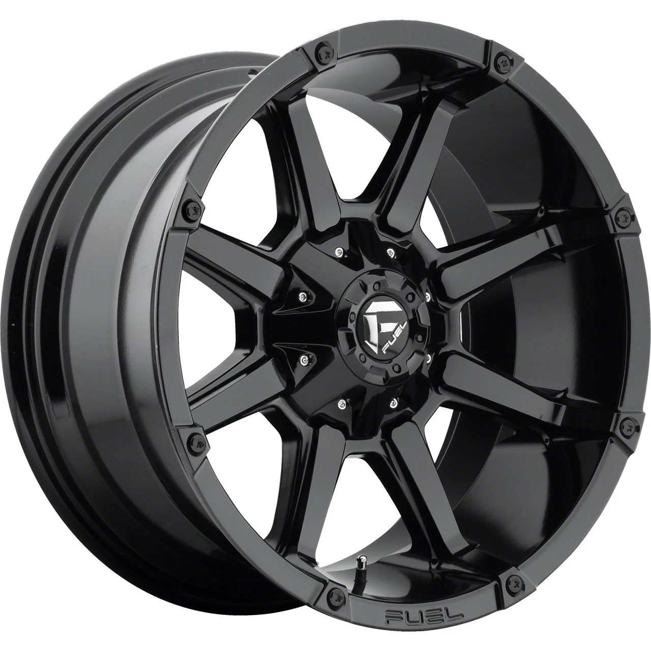 Fuel Wheels Coupler Gloss Black 8-Lug Wheel; 20x10; -24mm Offset (03-09 RAM 2500)