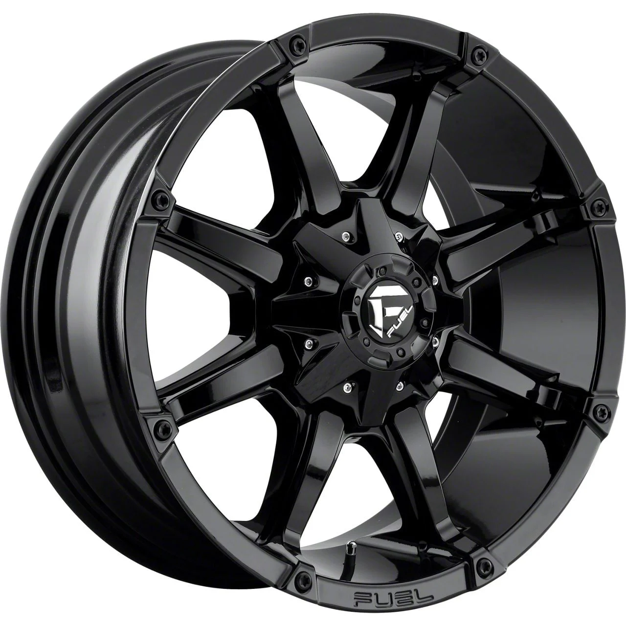 Fuel Wheels Coupler Gloss Black 8-Lug Wheel; 20x9; 1mm Offset (03-09 RAM 2500)