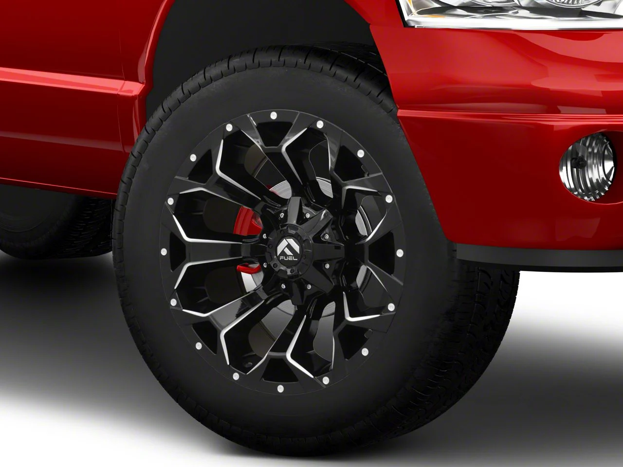 Fuel Wheels Assault Gloss Black Milled 8-Lug Wheel; 20x10; -18mm Offset (03-09 RAM 3500 SRW)