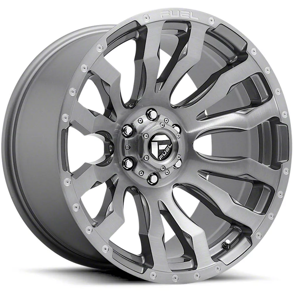 Fuel Wheels Blitz Platinum Brushed Gunmetal 8-Lug Wheel; 20x10; -18mm Offset (03-09 RAM 3500 SRW)