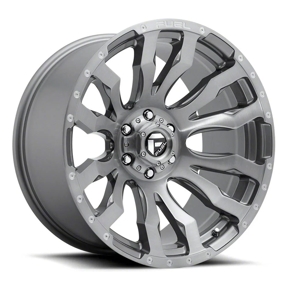 Fuel Wheels Blitz Platinum Brushed Gunmetal 8-Lug Wheel; 20x9; 1mm Offset (03-09 RAM 3500 SRW)