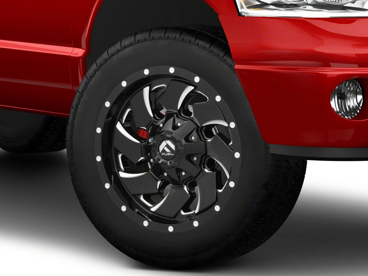 Fuel Wheels Cleaver Gloss Black Milled 8-Lug Wheel; 20x10; -18mm Offset (03-09 RAM 3500 SRW)