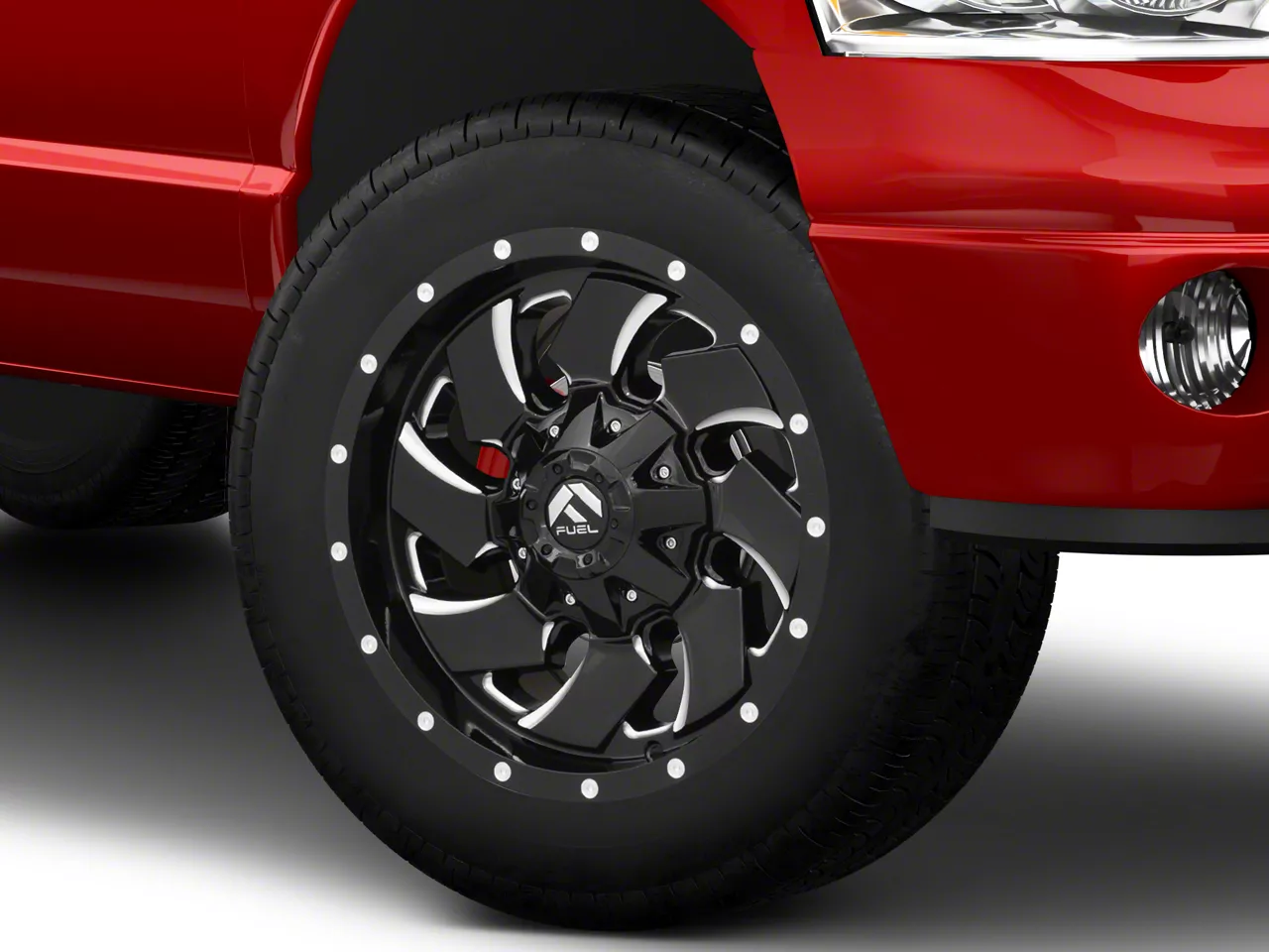 Fuel Wheels Cleaver Gloss Black Milled 8-Lug Wheel; 20x12; -44mm Offset (03-09 RAM 3500 SRW)