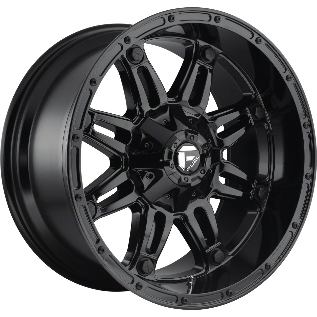 Fuel Wheels Hostage Gloss Black 8-Lug Wheel; 20x9; 1mm Offset (03-09 RAM 3500 SRW)
