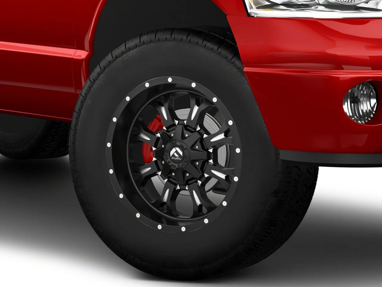 Fuel Wheels Krank Matte Black Milled 8-Lug Wheel; 18x9; -12mm Offset (03-09 RAM 3500 SRW)