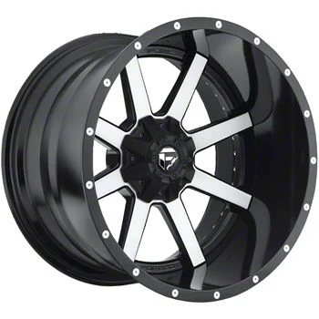 Fuel Wheels Maverick Matte Black Machined 8-Lug Wheel; 20x10; -18mm Offset (03-09 RAM 3500 SRW)