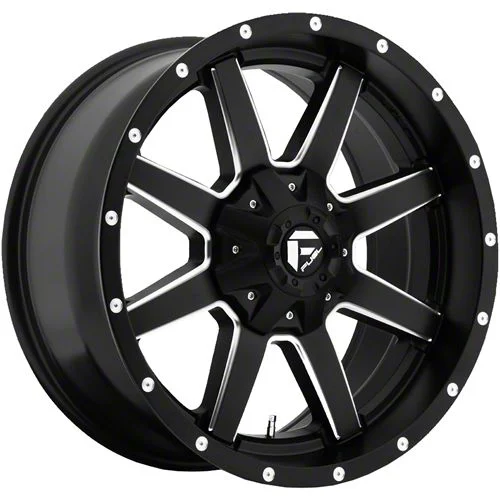 Fuel Wheels Maverick Matte Black Milled 8-Lug Wheel; 18x9; 20mm Offset (03-09 RAM 3500 SRW)