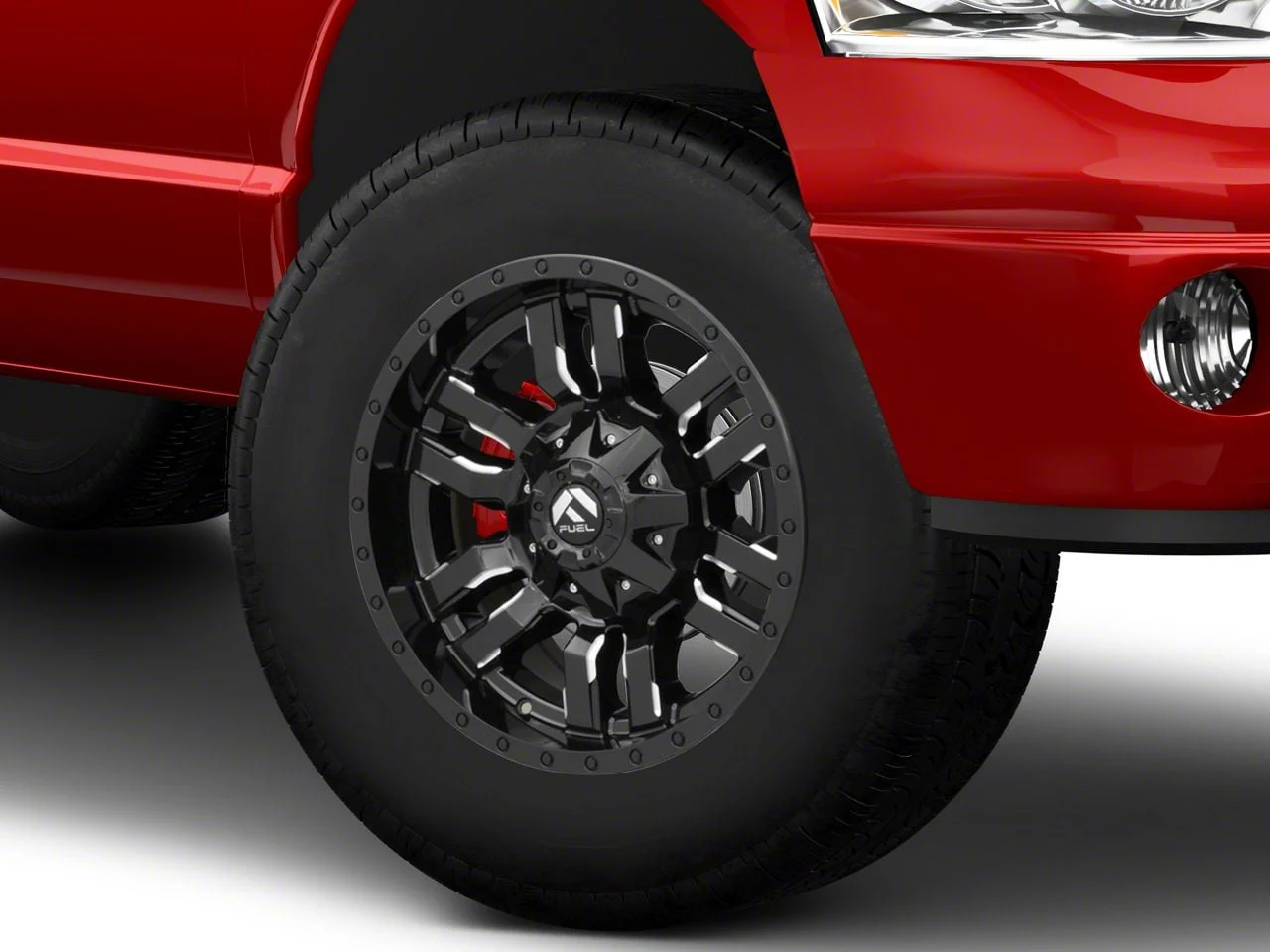 Fuel Wheels Sledge Gloss Black Milled 8-Lug Wheel; 18x9; 20mm Offset (03-09 RAM 3500 SRW)