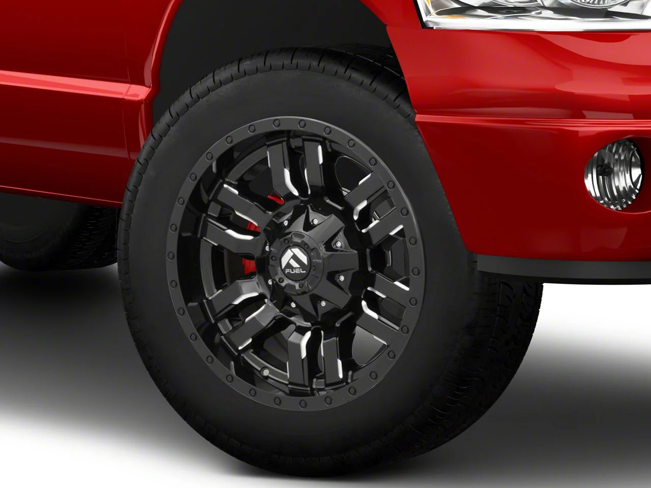 Fuel Wheels Sledge Gloss Black Milled 8-Lug Wheel; 20x10; -18mm Offset (03-09 RAM 3500 SRW)