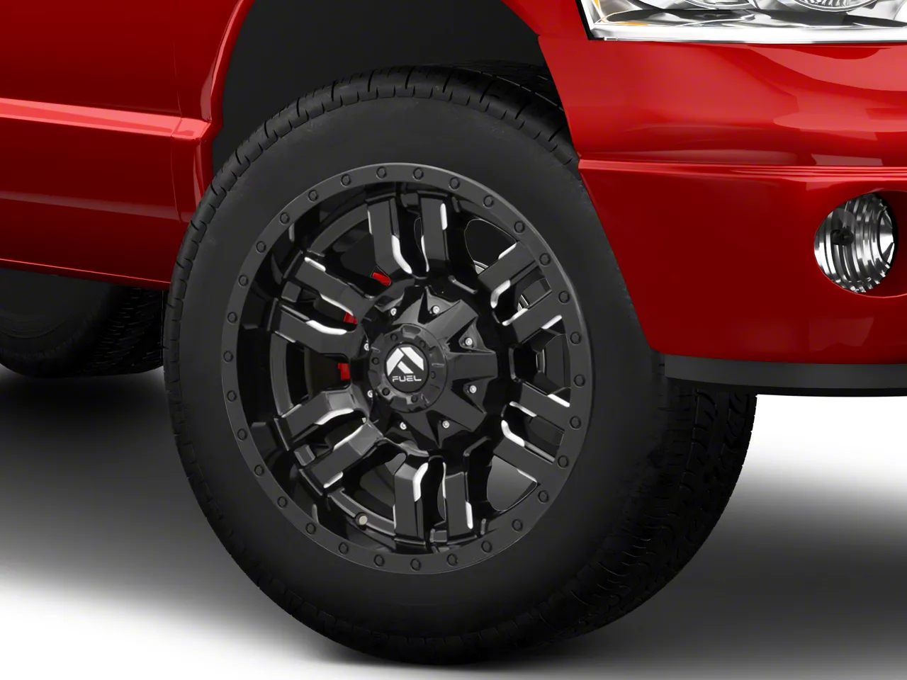 Fuel Wheels Sledge Gloss Black Milled 8-Lug Wheel; 20x9; 1mm Offset (03-09 RAM 3500 SRW)