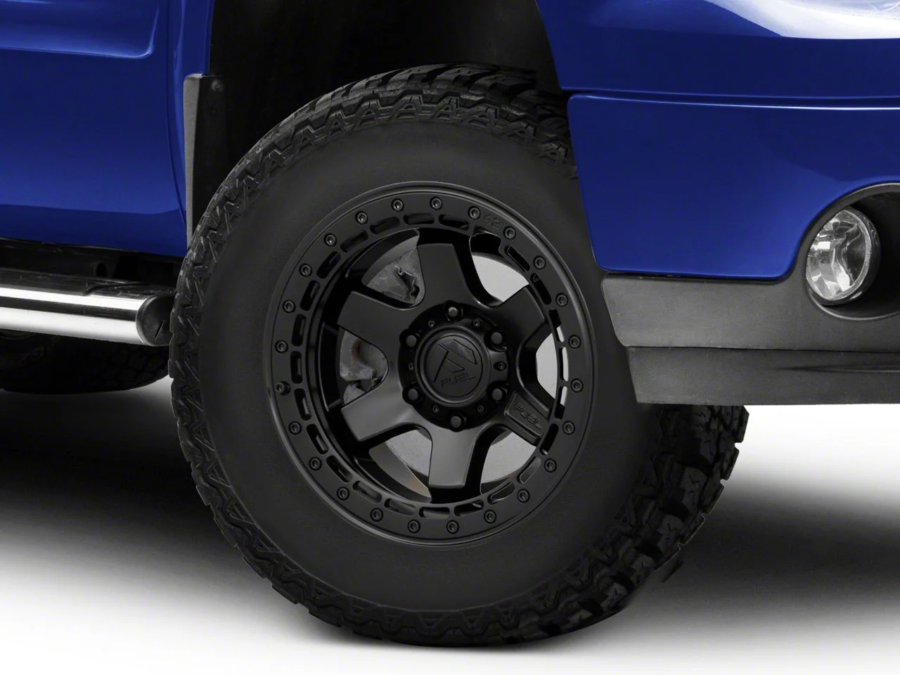 Fuel Wheels Block Beadlock Matte Black 6-Lug Wheel; 17x9; -15mm Offset (07-13 Sierra 1500)