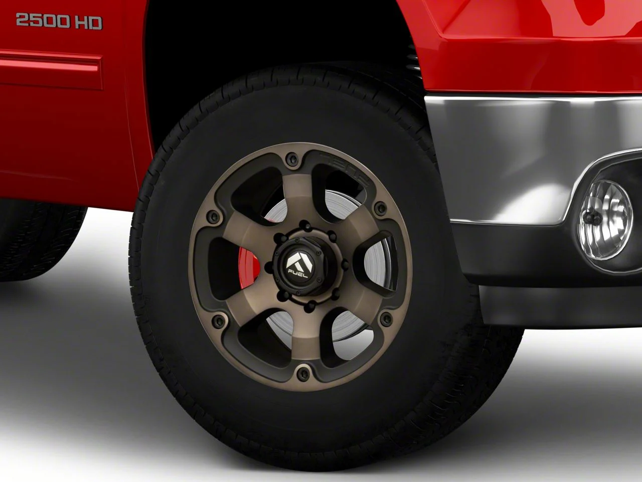 Fuel Wheels Beast Matte Black Double Dark Tint 8-Lug Wheel; 18x9; 1mm Offset (11-14 Sierra 2500 HD)