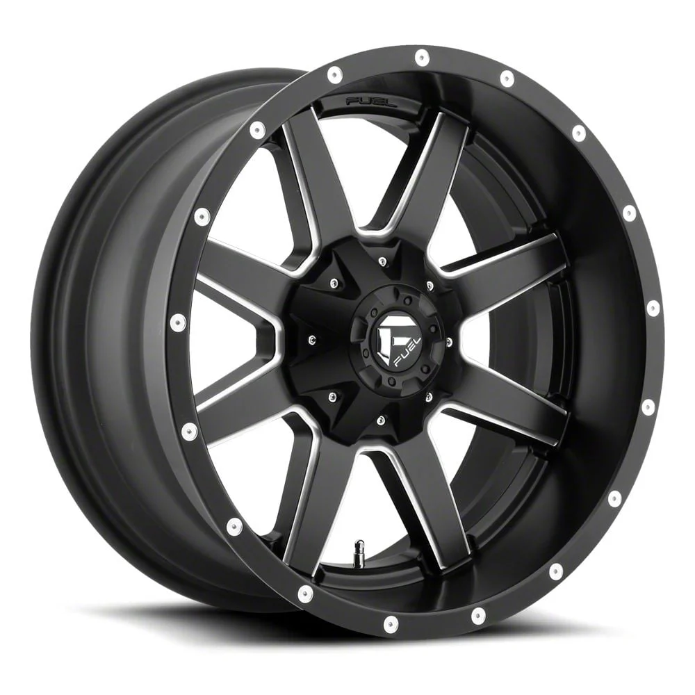 Fuel Wheels Maverick Matte Black Milled 8-Lug Wheel; 18x9; 20mm Offset (11-14 Sierra 2500 HD)