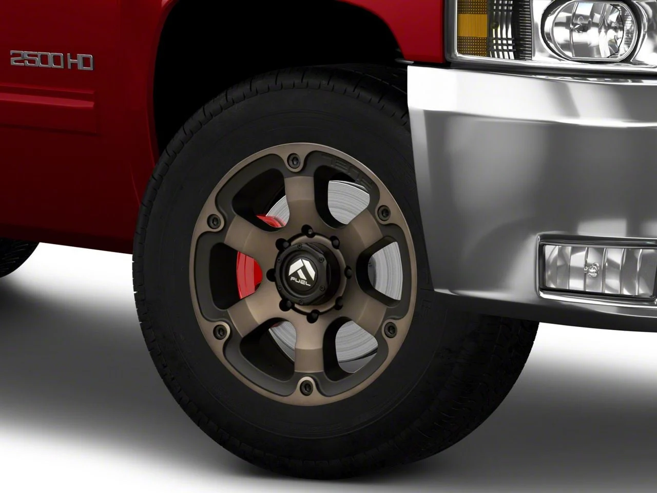 Fuel Wheels Beast Matte Black Double Dark Tint 8-Lug Wheel; 18x9; 1mm Offset (11-14 Silverado 2500 HD)