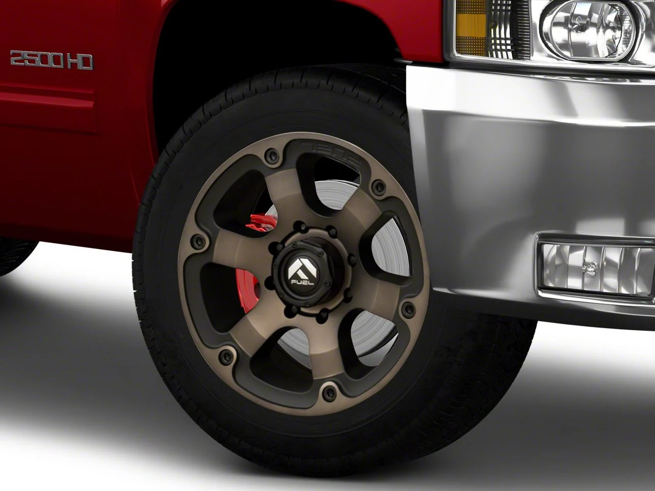 Fuel Wheels Beast Matte Black Double Dark Tint 8-Lug Wheel; 20x10; -18mm Offset (11-14 Silverado 2500 HD)