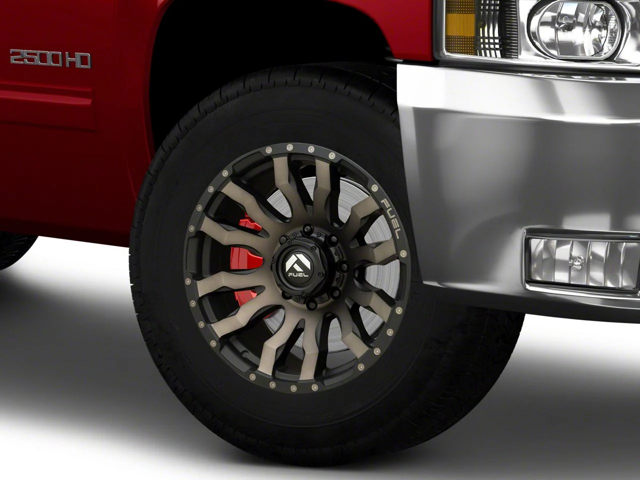 Fuel Wheels Blitz Matte Black Double Dark Tint 8-Lug Wheel; 18x9; 1mm Offset (11-14 Silverado 2500 HD)