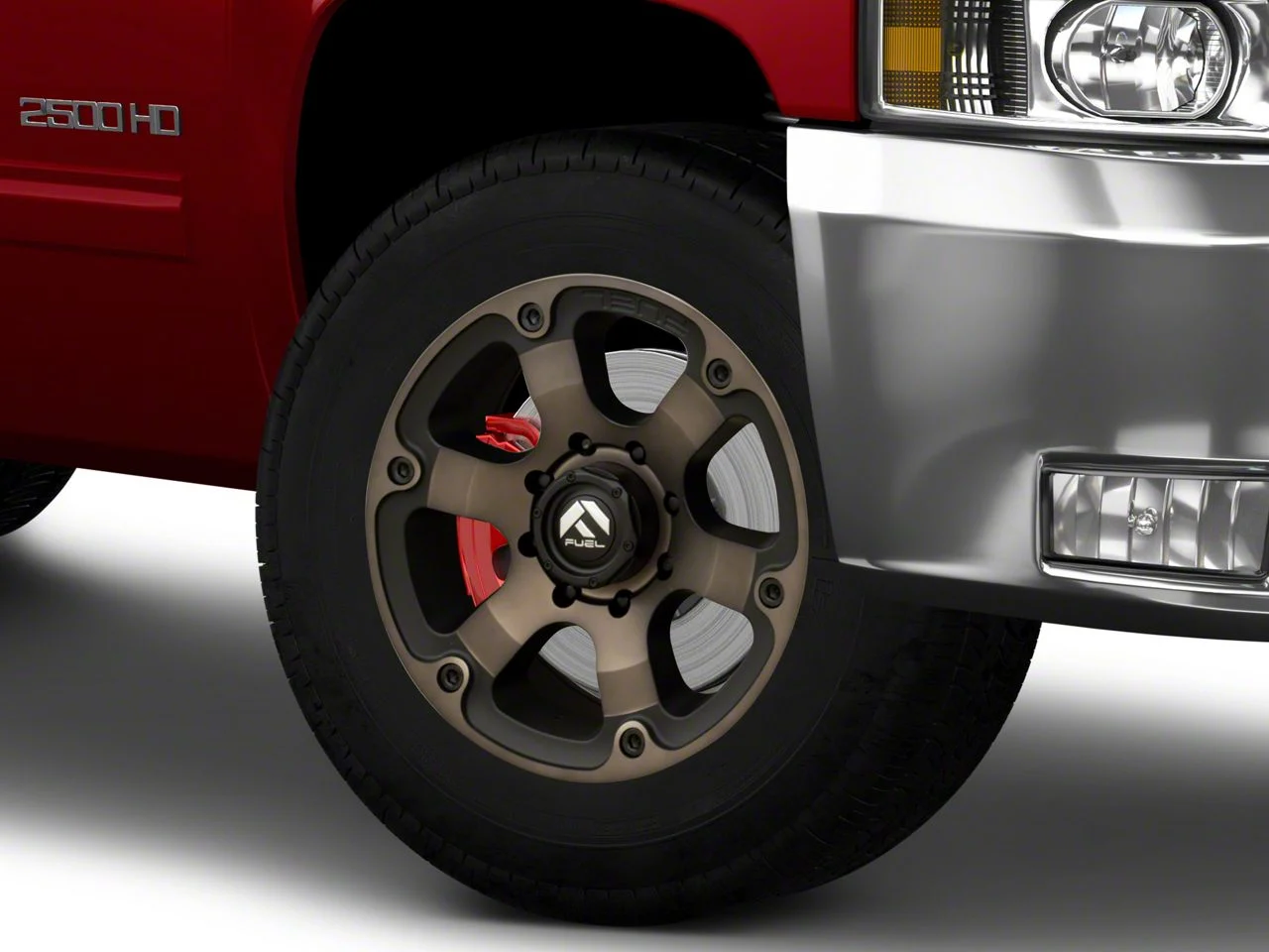 Fuel Wheels Beast Matte Black Double Dark Tint 8-Lug Wheel; 18x9; 1mm Offset (11-14 Silverado 3500 HD SRW)