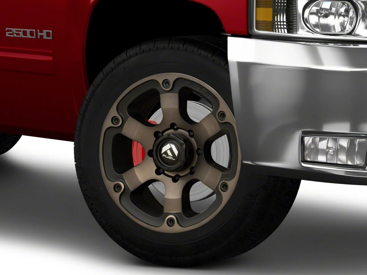 Fuel Wheels Beast Matte Black Double Dark Tint 8-Lug Wheel; 20x10; -18mm Offset (11-14 Silverado 3500 HD SRW)