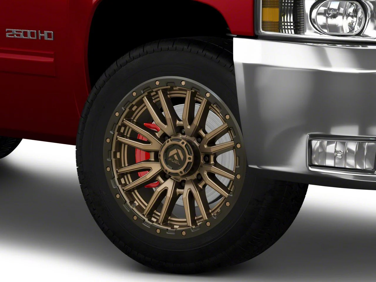 Fuel Wheels Rebel Matte Bronze 8-Lug Wheel; 20x9; 1mm Offset (11-14 Silverado 3500 HD SRW)