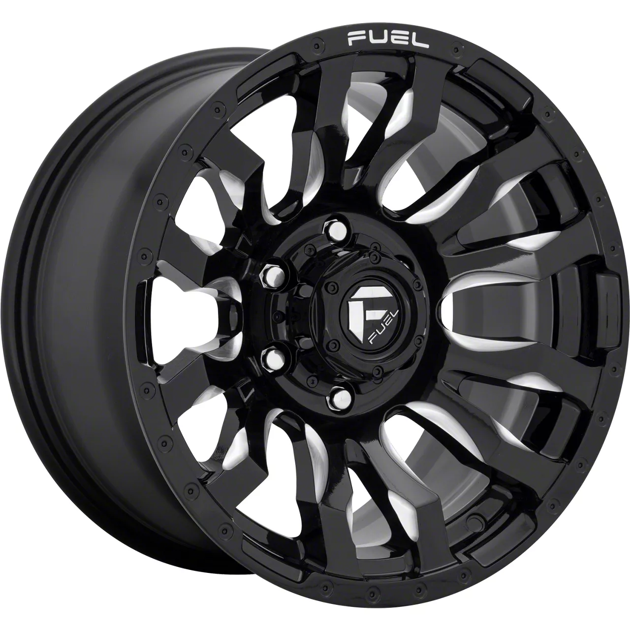 Fuel Wheels Blitz Gloss Black Milled 8-Lug Wheel; 20x9; 1mm Offset (10-18 RAM 2500)
