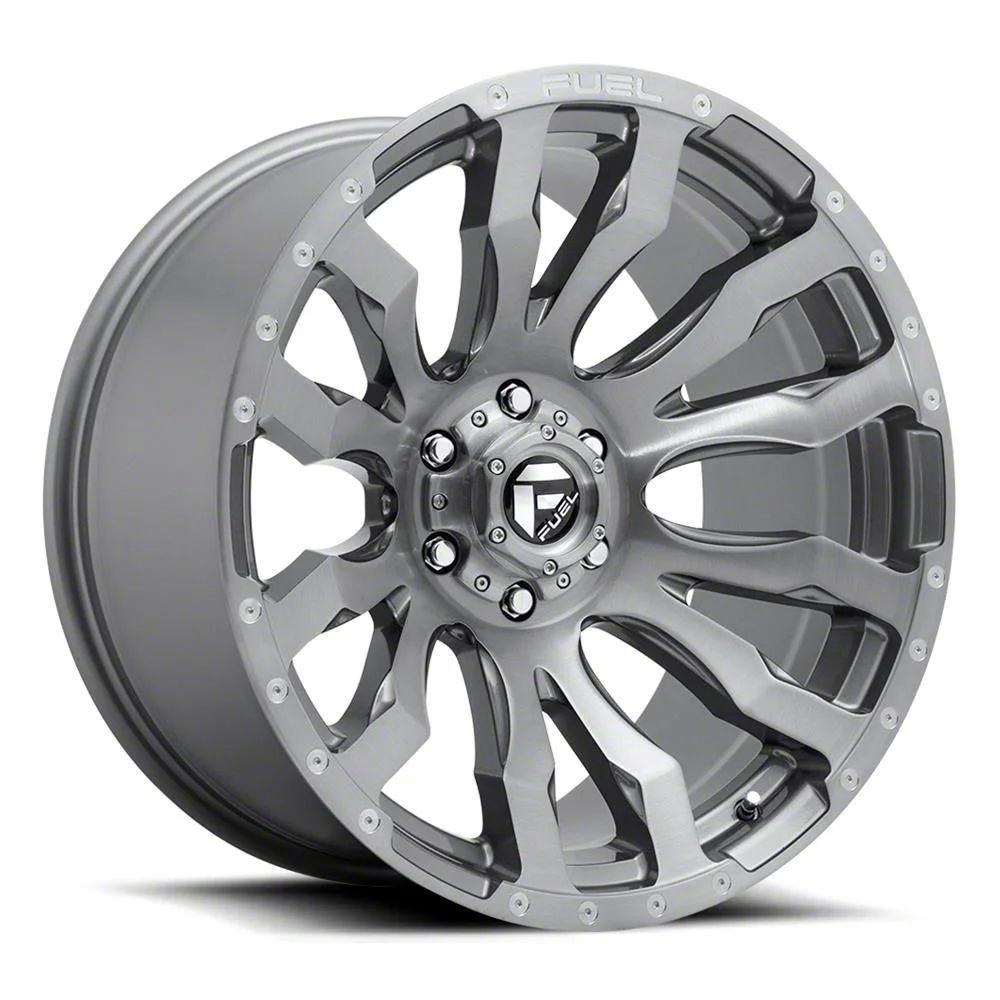 Fuel Wheels Blitz Platinum Brushed Gunmetal 8-Lug Wheel; 20x9; 1mm Offset (10-18 RAM 2500)