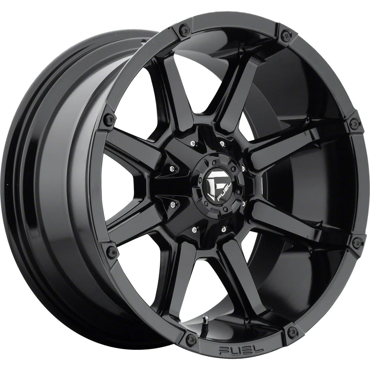 Fuel Wheels Coupler Gloss Black 8-Lug Wheel; 20x10; -12mm Offset (10-18 RAM 2500)