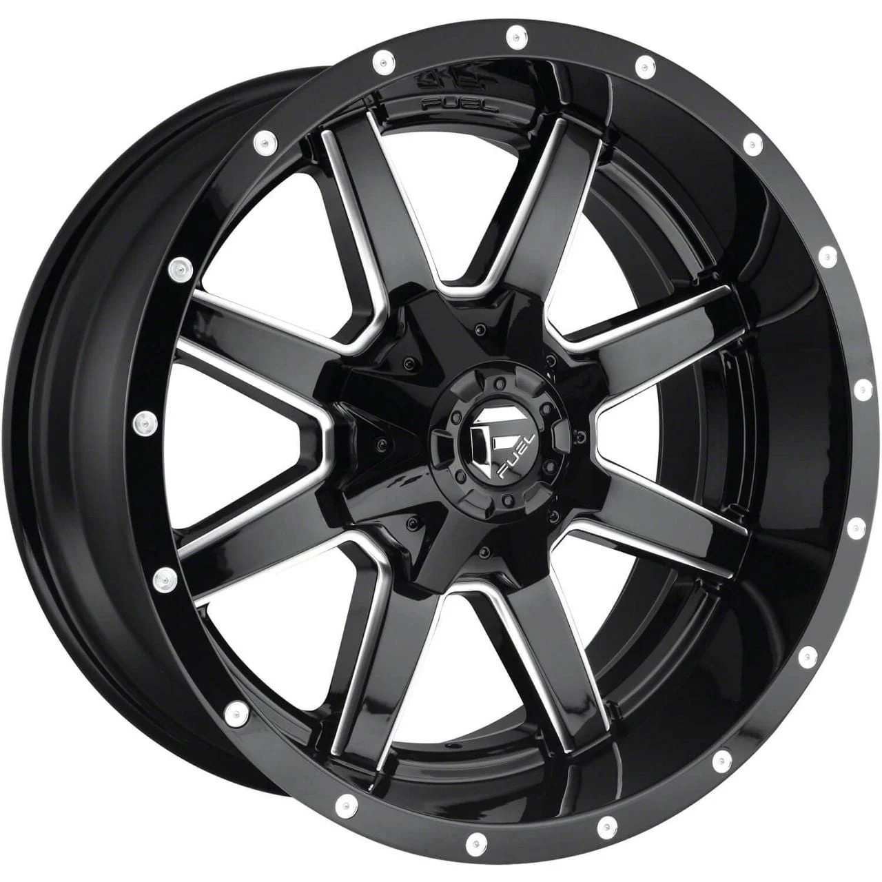Fuel Wheels Maverick Gloss Black Milled 8-Lug Wheel; 20x9; 20mm Offset (10-18 RAM 2500)