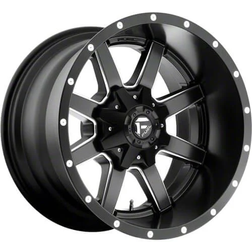 Fuel Wheels Maverick Matte Black Milled 8-Lug Wheel; 20x10; -18mm Offset (10-18 RAM 2500)