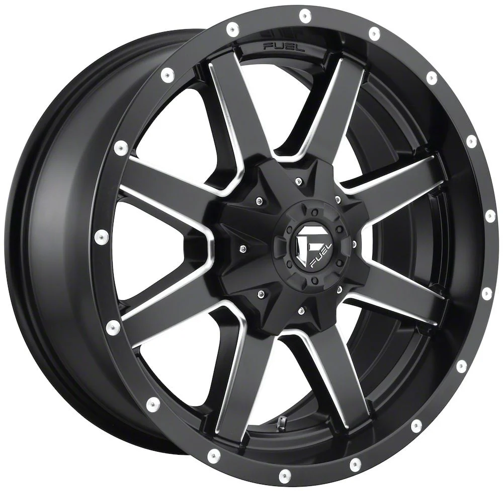 Fuel Wheels Maverick Matte Black Milled 8-Lug Wheel; 20x9; 1mm Offset (10-18 RAM 2500)