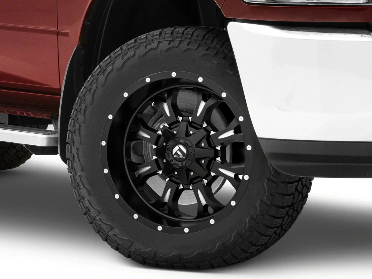 Fuel Wheels Krank Matte Black Milled 8-Lug Wheel; 20x10; -12mm Offset (10-18 RAM 3500 SRW)