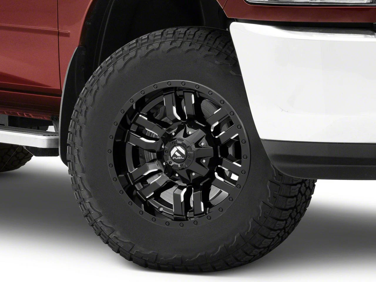 Fuel Wheels Sledge Gloss Black Milled 8-Lug Wheel; 18x9; 20mm Offset (10-18 RAM 3500 SRW)