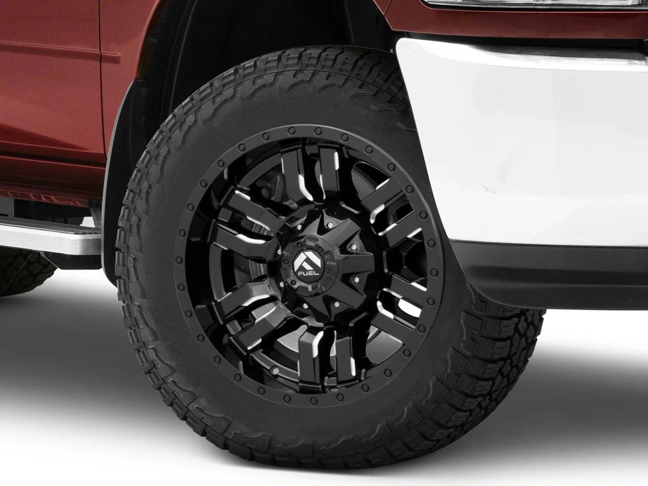 Fuel Wheels Sledge Gloss Black Milled 8-Lug Wheel; 20x10; -18mm Offset (10-18 RAM 3500 SRW)