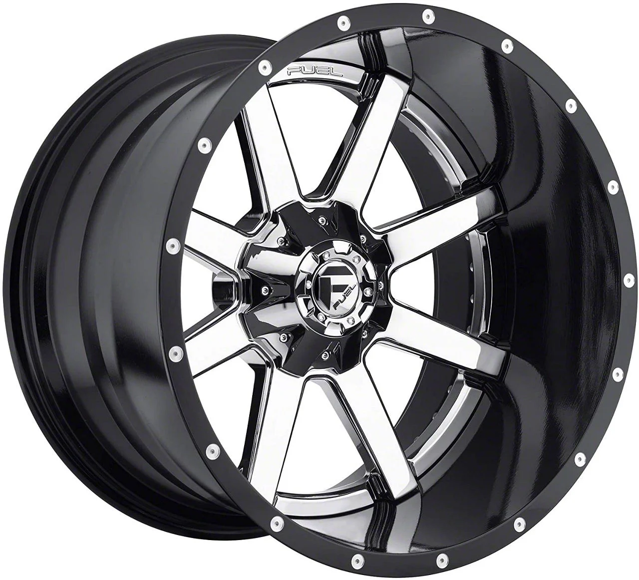 Fuel Wheels Maverick Chrome 8-Lug Wheel; 22x14; -70mm Offset (11-16 F-350 Super Duty SRW)