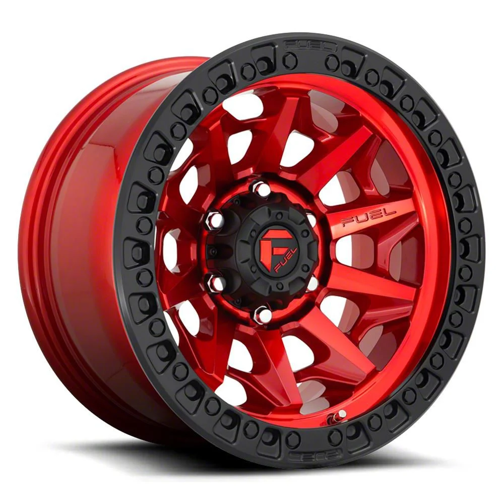 Fuel Wheels Covert Candy Red 8-Lug Wheel; 18x9; 1mm Offset (15-19 Sierra 2500 HD)