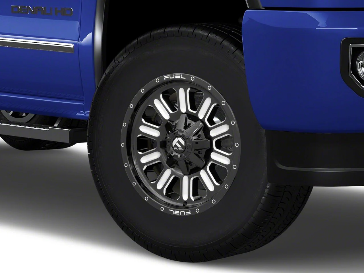 Fuel Wheels Hardline Gloss Black Milled 8-Lug Wheel; 18x9; 1mm Offset (15-19 Sierra 2500 HD)