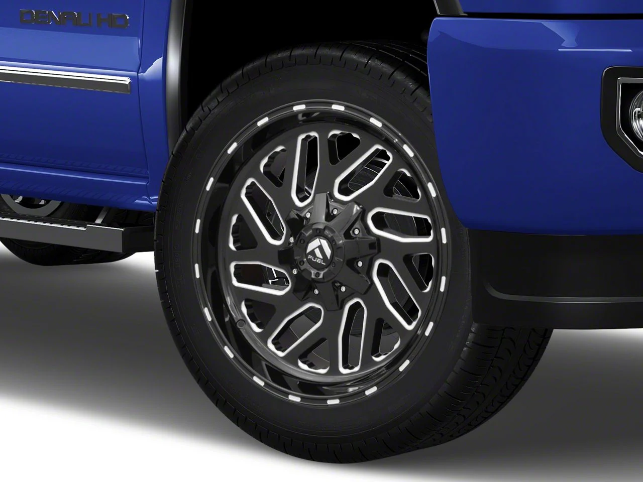 Fuel Wheels Triton Gloss Black Milled 8-Lug Wheel; 22x12; -43mm Offset (15-19 Sierra 2500 HD)