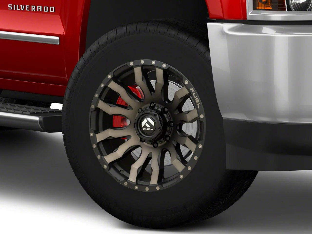 Fuel Wheels Blitz Matte Black Double Dark Tint 8-Lug Wheel; 20x9; 1mm Offset (15-19 Silverado 2500 HD)